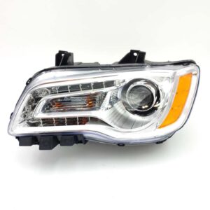 HEADLIGHTS for CHRYSLER C300 2011-2014 DRIVER SIDE, CHROME INTERIOR, CH2502231