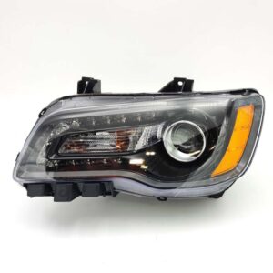 HEADLIGHTS for CHRYSLER C300 2012-2014, DRIVER SIDE, BLACK BEZEL, CH2502235