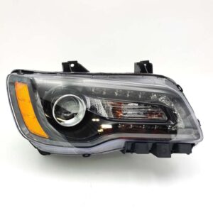 HEADLIGHTS for CHRYSLER C300 2012-2014, PASSENGER SIDE, BLACK BEZEL, CH2503235