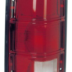 TAIL LIGHTS for DODGE DAKOTA 1987-1996, DRIVER SIDE, CH2800111, LENS/HOUSING, w/Black Outer Trim w/o Chrme Inner Stripes