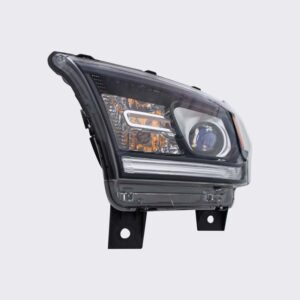 HEADLIGHTS for DODGE DURANGO SXT/GT 2014-2020 DRIVER SIDE, HALOGEN w/o LED DAYRUNNING LIGHT, BLACK TRIM, CH2502255