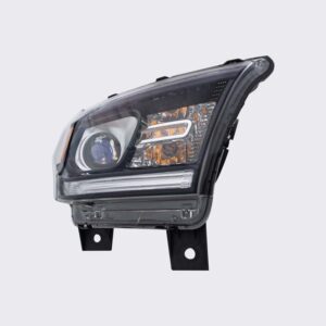 HEADLIGHTS for DODGE DURANGO SXT/GT 2014-2020 PASSENGER SIDE, HALOGEN w/o LED DAYRUNNING LIGHT, BLACK TRIM, CH2503255