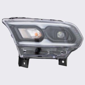 HEADLIGHTS for DODGE DURANGO 2021-2024 DRIVER SIDE, STANDARD, LED, BLACK INTERIOR, CH2502344