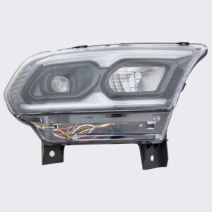 HEADLIGHTS for DODGE DURANGO 2021-2024 PASSENGER SIDE, LED, BLACK INTERIOR, w/o HEAD LIGHT LEVELINGS, CH2503345