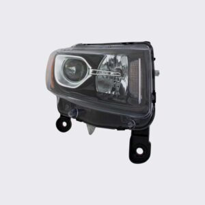 HEADLIGHTS for JEEP GRAND CHEROKEE 2014-2016 PASSENGER SIDE, BLACK TRIM, STANDARD TYPE, CH2503308