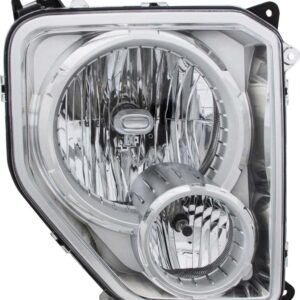 HEADLIGHTS for JEEP LIBERTY 2008-2012, PASSENGER SIDE, CH2503196, CHR INTERIOR, w/FOG-L