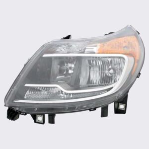 HEADLIGHTS for DODGE RAM PROMASTER VAN 2014-2022 DRIVER SIDE, HALOGEN w/o DRL, BLACK TRIM, CH2502254C, CAPA, EE