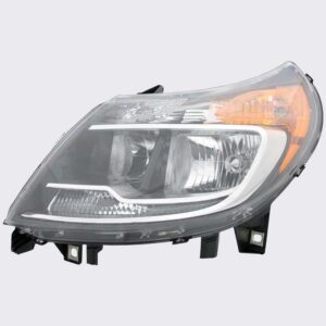 HEADLIGHTS for DODGE RAM PROMASTER VAN 2014-2022 DRIVER SIDE, HALOGEN w/DRL, BLACK TRIM, CH2502291C, CAPA, EE