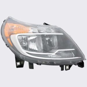 HEADLIGHTS for DODGE RAM PROMASTER VAN 2014-2022 PASSENGER SIDE, HALOGEN w/DRL, BLACK TRIM, CH2503291C, CAPA, EE