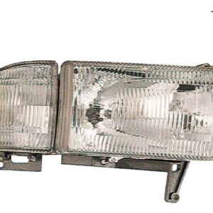 HEADLIGHTS for RAM 1500 1994-2001, PASSENGER SIDE, CH2503101 w/CORNER LT (=99-02 w/o SPT PKG)