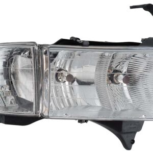 HEADLIGHTS for DODGE RAM FULL SIZE PU 1999-2002 PASSENER SIDE, w/PARK/SIGNAL LIGHT, CH2503123