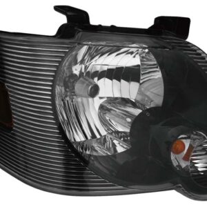 HEADLIGHTS for FORD EXPLORER 2007-2010 PASSENGER SIDE, SMOKED LENS, BLACK INTERIOR, FO2503230