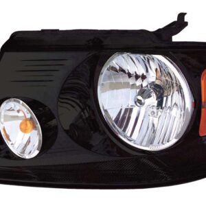 HEADLIGHTS for FORD F150 HARLEY-DIVIDSON 2006-2008 DRIVER SIDE, BLACK BEZEL, FO2502247