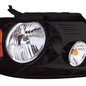 HEADLIGHTS for FORD F150 HARLEY-DIVIDSON 2006-2008 PASSENGER SIDE, BLACK BEZEL, FO2503247