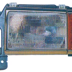 HEADLIGHTS for FORD PICKUP 1987-1991, DRIVER SIDE, FO2502105, w/SIDE MARKER/CHR TRIM