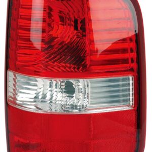TAIL LIGHTS for FORD F150 2004-2008, PASSENGER SIDE FO2801182, LENS/HOUSING, STYLESIDE, RED/CLEAR, C New Body Style, EXC. HARLEY EDITION