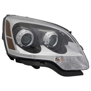 HEADLIGHTS for GMC ACADIA 2008-2012, PASSENGER SIDE, GM2503358, 2nd Design, Clear Projector Lens