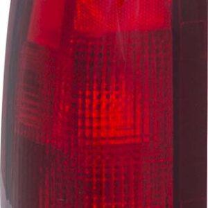 TAIL LIGHTS for CHEVROLET C10 PICKUP 1988-2000, DRIVER SIDE, GM2800104, Assembly, Clear/Red Lens