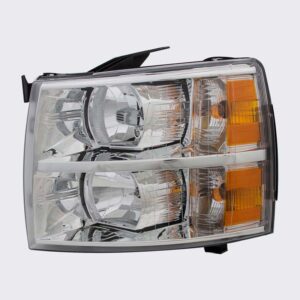 HEADLIGHTS for CHEVROLET SILVERADO 2007-2014 DRIVER SIDE, EXC. 2007 CLASSIC, GM2502280C, CAPA, EE