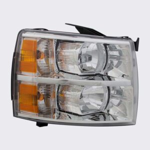 HEADLIGHTS for CHEVROLET SILVERADO 2007-2014 PASSENGER SIDE, EXC. 2007 CLASSIC, GM2503280C, CAPA, EE