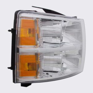 HEADLIGHTS for CHEVROLET SILVERADO 2007-2014 PASSENGER SIDE, EXC. 2007 CLASSIC, GM2503280C, CAPA, EE
