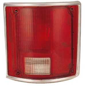 TAIL LIGHTS for CHEVROLET SUBURBAN 1978-1991, PASSENGER SIDE GM2807901, w/Chrome Trim