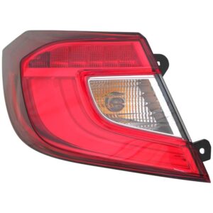 TAIL LIGHTS for HONDA ACCORD SEDAN 2018-2021, DRIVER SIDE, HO2804118, OUTER, ASSEMBLY, EXC. HYBRID