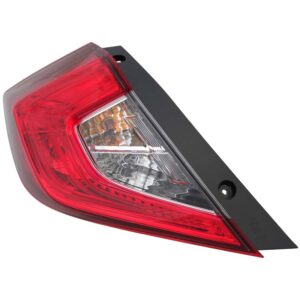 TAIL LIGHTS for HONDA CIVIC SEDAN 2016-2021, DRIVER SIDE, HO2804110, Outer, Assembly, N.AME (=18-20 1.5L TURBO JAPAN)