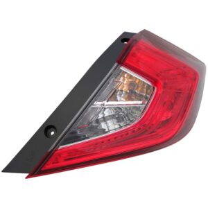 TAIL LIGHTS for HONDA CIVIC SEDAN 2016-2021, PASSENGER SIDE HO2805110, Outer, Assembly, N.AME (=18-20 1.5L TURBO JAPAN)
