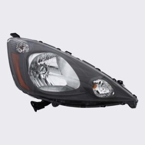 HEADLIGHTS for HONDA FIT BASE/DX/LX 2009-2014, PASSENGER SIDE, HO2503138, Dark Gray INTERIOR
