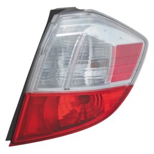 TAIL LIGHTS for HONDA FIT 2009-2014, PASSENGER SIDE HO2801176, Assembly, Red/Clear Lens