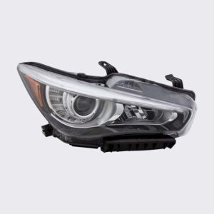 HEADLIGHTS for INFINITI Q50 2014-2017 PASSENGER SIDE, LED w/o ADPTIVE CONTROL, IN2503157