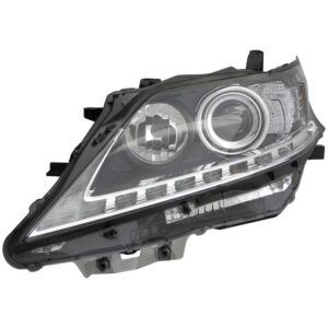 HEADLIGHTS for LEXUS RX350 2013-2015/450h 2015 DRIVER SIDE, HALOGEN w/LED DRL, JAPAN, LX2518138
