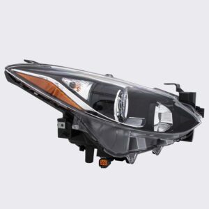 HEADLIGHTS for MAZDA3 2014-2016 PASSENGER SIDE, MA2503144C, CAPA, EE