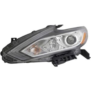 HEADLIGHTS for NISSAN ALTIMA 2016-2018, DRIVER SIDE, NI2502247, CHR INTERIOR, w/o LED DRL