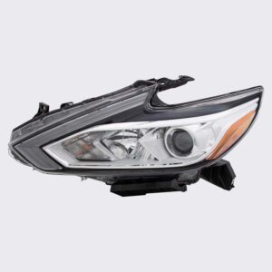 HEADLIGHTS for NISSAN ALTIMA 2016-2018 DRIVER SIDE, CHROME TRIM w/o LED DRL, NI2502247C, CAPA, EE