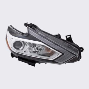 HEADLIGHTS for NISSAN ALTIMA 2016-2018 PASSENGER SIDE, CHROME TRIM w/o LED DRL, NI2503247C, CAPA, EE