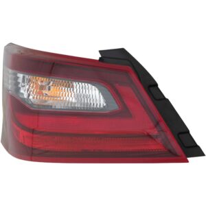 TAIL LIGHTS for NISSAN ALTIMA SR 2016-2018, DRIVER SIDE, NI2804111, Outer, Assembly, w/Smoke Lens