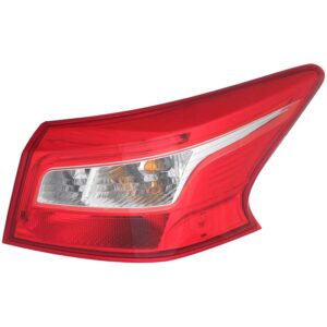 TAIL LIGHTS for NISSAN SENTRA 2016-2018, PASSENGER SIDE NI2805108, Outer, Assembly, Halogen, EXC. NISMO