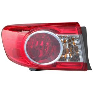 TAIL LIGHTS for TOYOTA COROLLA 2011-2013, DRIVER SIDE, TO2804111, Outer, Assembly, N.AME