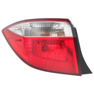TAIL LIGHTS for TOYOTA COROLLA 2014-2016, DRIVER SIDE, TO2804118, Outer, Assembly