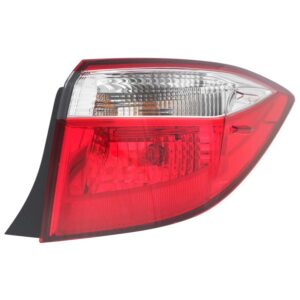 TAIL LIGHTS for TOYOTA COROLLA 2014-2016, PASSENGER SIDE TO2805118, Outer, Assembly