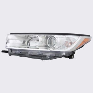 HEADLIGHTS for TOYOTA HIGHLANDER 2017-2019 DRIVER SIDE, w/SMOKED CHROME, TO2502251C, CAPA, EE
