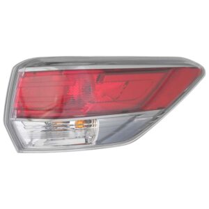 TAIL LIGHTS for TOYOTA HIGHLANDER 2014-2016, PASSENGER SIDE TO2805120, Outer, Assembly