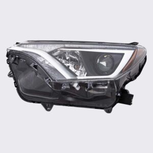 HEADLIGHTS for TOYOTA RAV4 2016-2018 DRIVER SIDE, w/o BLACK BEZEL, JAPAN, TO2518189C (=HYB), CAPA, EE