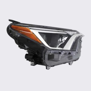 HEADLIGHTS for TOYOTA RAV4 2016-2018 PASSENGER SIDE, CHROME BEZEL, N.AMERICA, EXC. HYB, TO2503247C, CAPA, EE