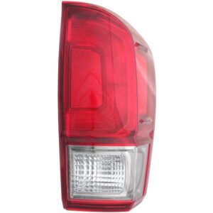 TAIL LIGHTS for TOYOTA TACOMA TRD SPT/TRD Off-Road 2016-2017, PASSENGER SIDE TO2801198, ASSEMBLY, Red/Smoke