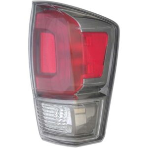 TAIL LIGHTS for TOYOTA TACOMA LIMITED 2016-2019, PASSENGER SIDE TO2801199, Assembly, Smoke Lens