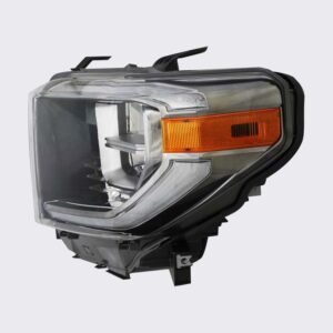 HEADLIGHTS for TOYOTA TUNDRA 2018-2018 DRIVER SIDE, w/SMOKE CHROME ACCENT, TO2502263