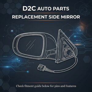 2009-2010 Mazda Mazda6 LH Heated Power Mirror PTM MA1320191